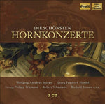 the album cover for Mozart/Telemann/Strauss/Handel - Die Schonsten Hornkonzerte: Most Beautiful Horn