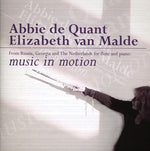 the album cover for De Quant/Malde - Music in Motion