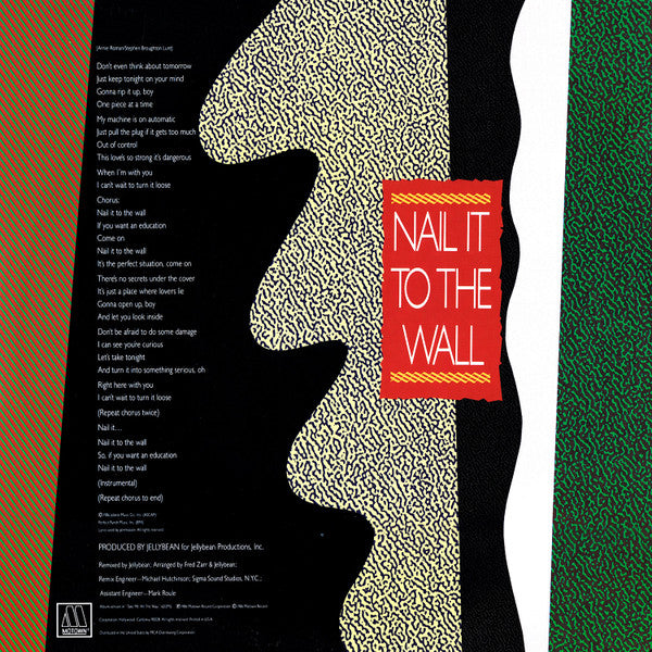 Stacy Lattisaw : Nail It To The Wall (Special 12" Version) (12")