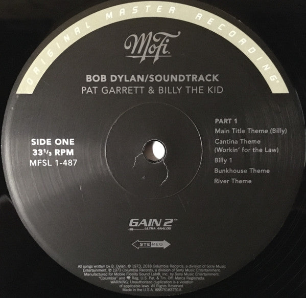 Bob Dylan : Pat Garrett & Billy The Kid (Soundtrack) (LP, Album, Ltd, Num, RE, RM, 180)