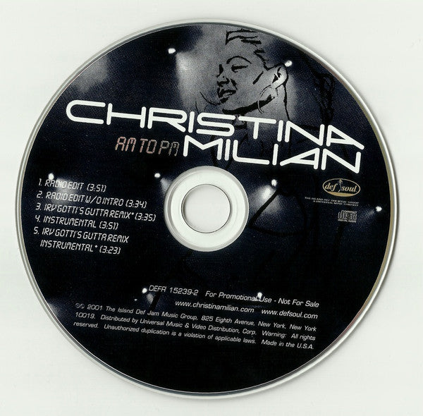 Christina Milian : AM To PM (CD, Promo)