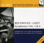 the album cover for Idil Biret - Idil Biret Beethoven Edition 14-15 - Sym 5 & 6