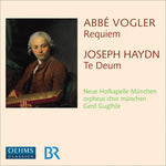 the album cover for Vogler/Haydn - Requiem Te Deum