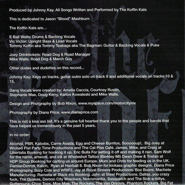 Koffin Kats : Drunk In The Daylight (CD, Album)