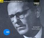 the album cover for Robert Riefling - Great Norwegian Performers 4: 1945-2000 - Riefling