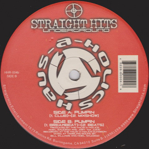 Haus-A-Holics : Pumpin (12", Single)