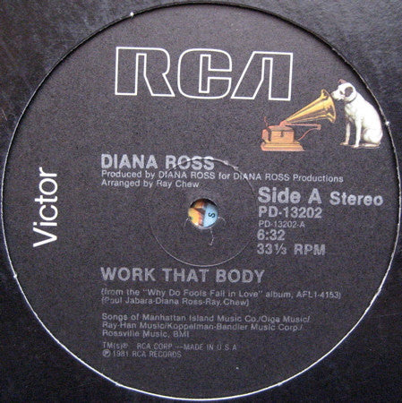 Diana Ross : Work That Body (12", Single)