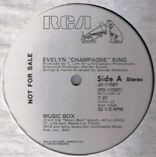 Evelyn "Champagne" King* : Music Box (12", Promo)