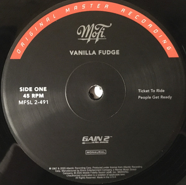 Vanilla Fudge : Vanilla Fudge (2x12", Album, Mono, Ltd, Num, RE, RM, Gat)