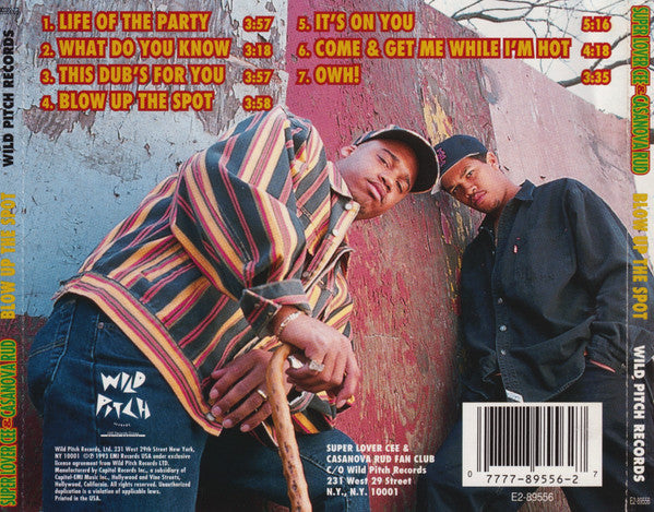 Super Lover Cee & Casanova Rud : Blow Up The Spot (CD, EP)