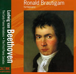 the album cover for Ronald Brautigam - Early Piano Variations / First Piano Sonatas
