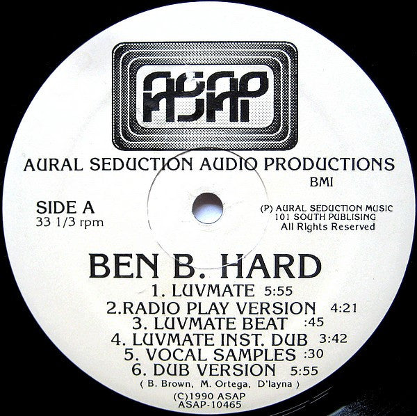 Ben B. Hard : Luvmate (12")