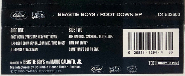 Beastie Boys : Root Down EP (Cass, EP, Club, CRC)