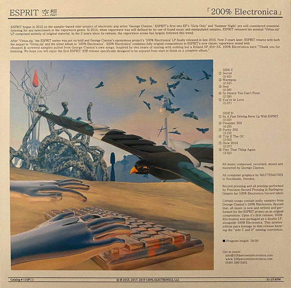 Esprit 空想 : 200% Electronica (LP, Album, Ltd, RE, Gra)