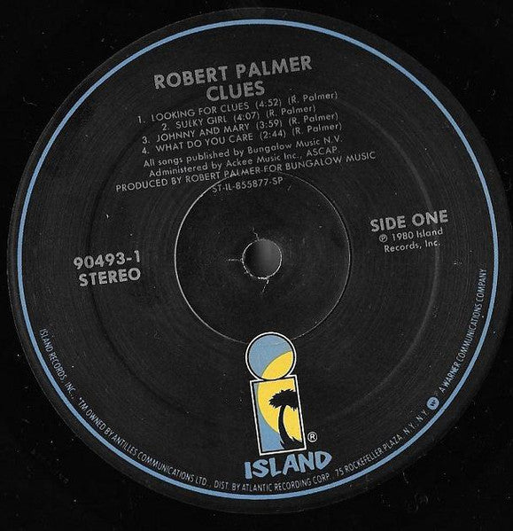Robert Palmer : Clues (LP, Album, RE)
