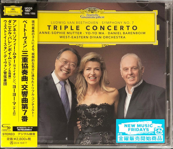 Ludwig van Beethoven - Anne-Sophie Mutter, Yo-Yo Ma, Daniel Barenboim, West-Eastern Divan Orchestra : Symphony No. 7 • Triple Concerto (CD, Album, SHM)