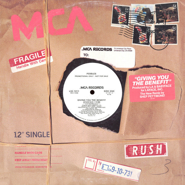 Pebbles : Giving You The Benefit (12", Promo)