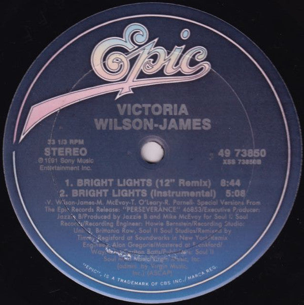 Victoria Wilson-James : Bright Lights (12")