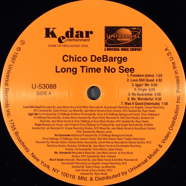 Chico DeBarge : Long Time No See (LP, Album)