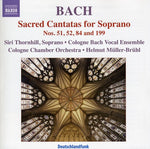 the album cover for Siri Karoline Thornhill - Soprano Cantatas for Soprano Nos 51 52 84 & 199