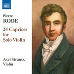 the album cover for Axel Strauss - 24 Caprices for Solo Violin