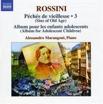 the album cover for Alessandro Marangoni - Complete Piano Music 3: Sins of Old Age