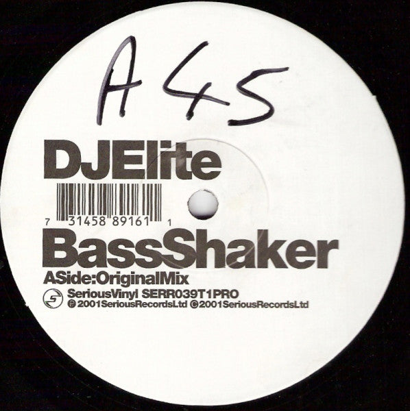 DJ Elite : Bass Shaker (12", Promo)