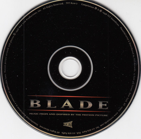Various : Blade (Music From And Inspired By The Motion Picture) (CD, Album)
