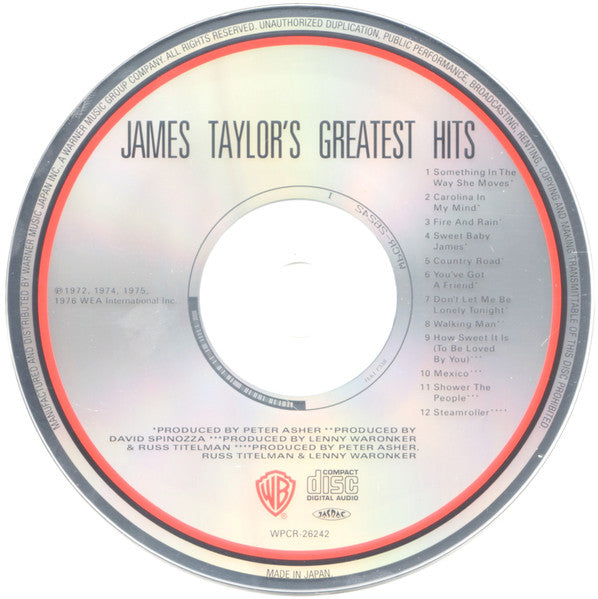 James Taylor (2) : James Taylor's Greatest Hits (CD, Comp, RE, SHM)