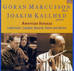 the album cover for Marcusson/Kallhed - American Sonatas