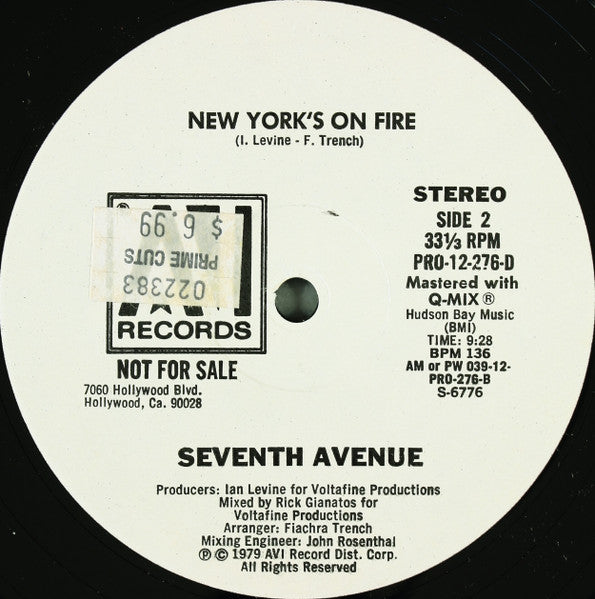 Seventh Avenue : Miami Heat Wave (12", Single, Promo)