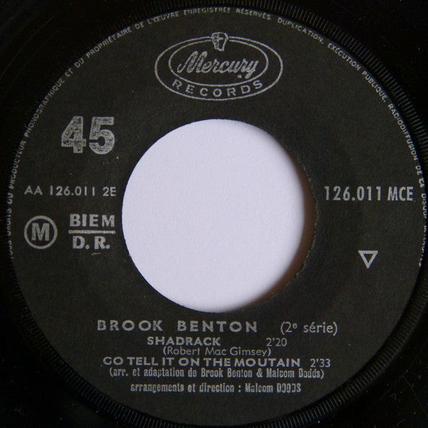 Brook Benton : Walk On The Wild Side (Du Film Columbia ''La Rue Chaude'') (7", EP)
