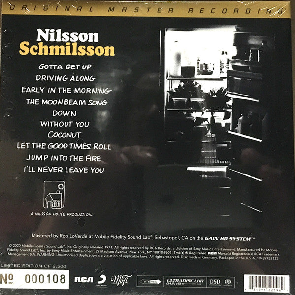 Harry Nilsson : Nilsson Schmilsson (SACD, Hybrid, Album, Ltd, Num, RE, RM, Gat)