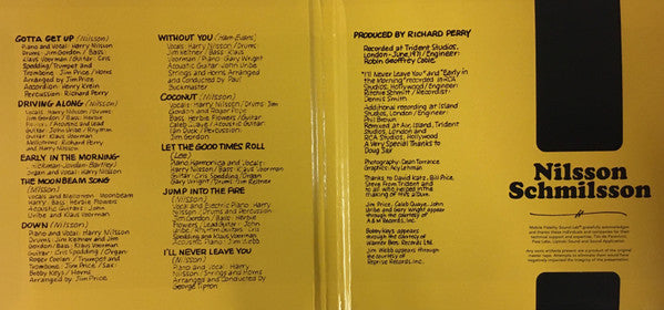 Harry Nilsson : Nilsson Schmilsson (SACD, Hybrid, Album, Ltd, Num, RE, RM, Gat)