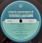 Loudon Wainwright III With Vince Giordano And The Nighthawks : I'd Rather Lead A Band (LP, Album)