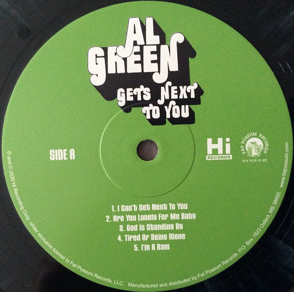 Al Green : Al Green Gets Next To You (LP, Album, Club, Ltd, Num, RE, RM, Gre)
