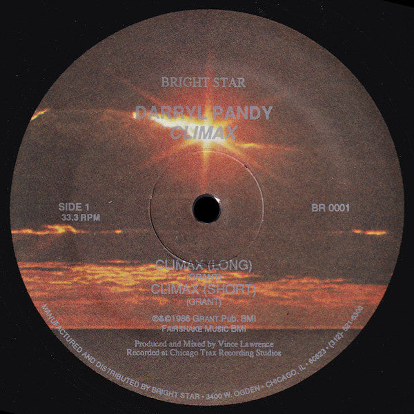 Darryl Pandy : Climax (12")