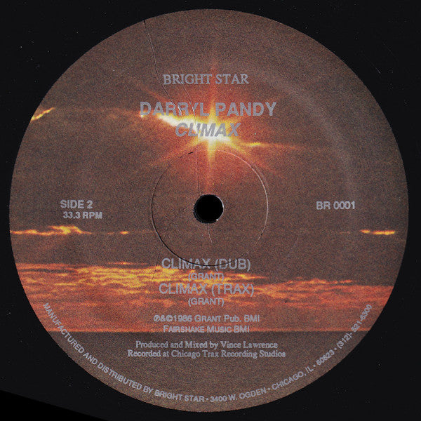Darryl Pandy : Climax (12")