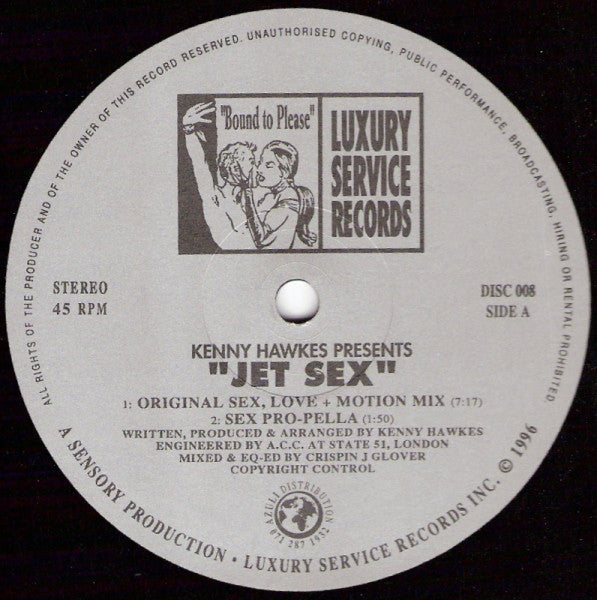 Kenny Hawkes : Jet Sex (12")