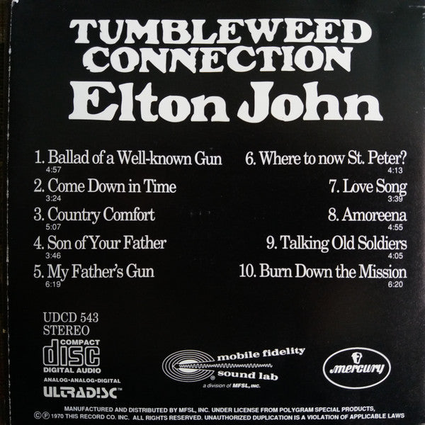 Elton John : Tumbleweed Connection (CD, Album, RE, RM, 24k)