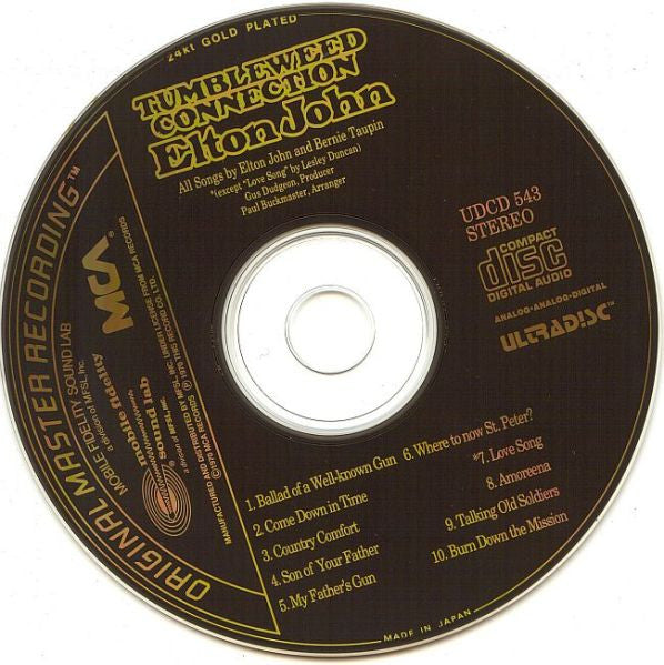 Elton John : Tumbleweed Connection (CD, Album, RE, RM, 24k)