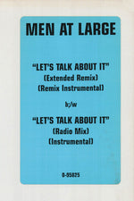 Men At Large : Let's Talk About It (12", Promo)