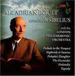 the album cover for London Philharmonic Orchestra - Sir Adrian Boult Conducts Sibelius