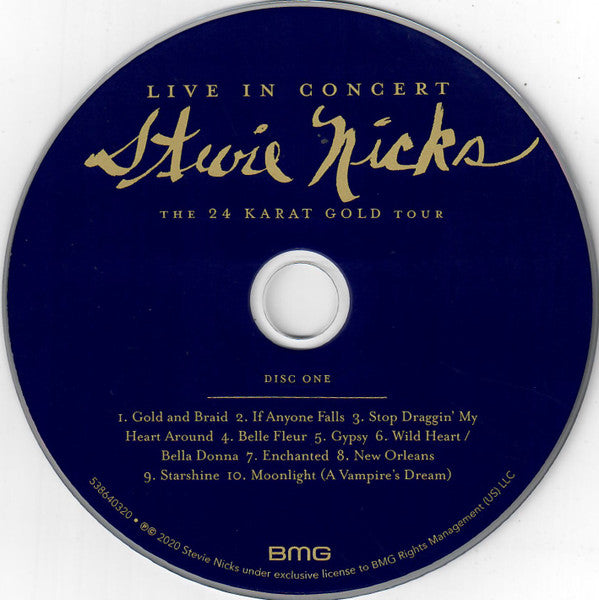 Stevie Nicks : Live In Concert, The 24 Karat Gold Tour (2xCD, Album, Ltd)