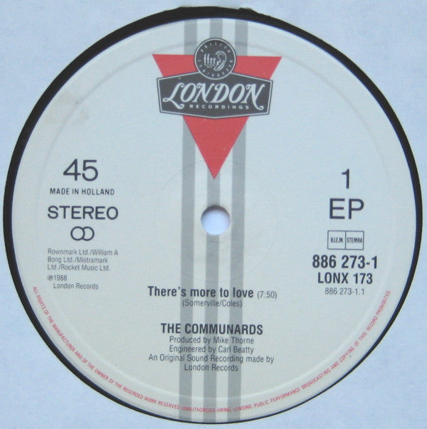 The Communards : There's More To Love (12", EP)