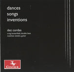 the album cover for Dez Cordas - Dances Songs Inventions