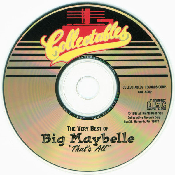 Big Maybelle : The Very Best Of Big Maybelle "That's All" (CD, Album, Comp)