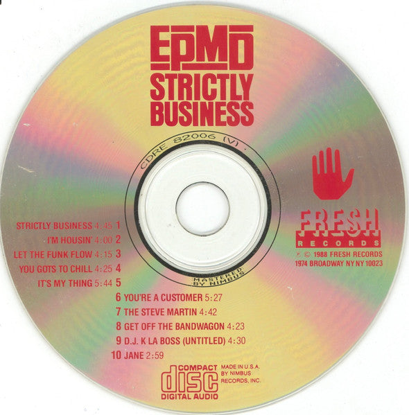 EPMD : Strictly Business (CD, Album)
