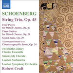 the album cover for Robert Craft - String Trio / Four Pieces of Mixed Chorus