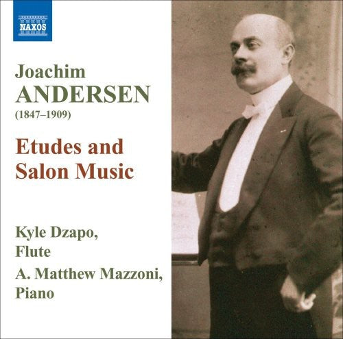 the album cover for Kyle Dzapo - Etudes & Salon Music